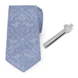 Star Wars Darth Vader Azul Damasco Corbata y Barra de Corbata Set de Regalo - Imagen 1 de 7