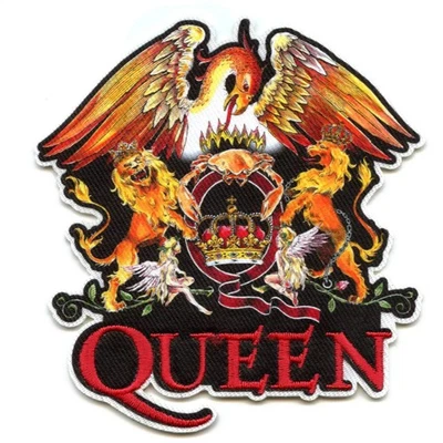 C&D VISIONARY Queen Color Crest Patch Freddie Mercury Rock Sublimated Iron On