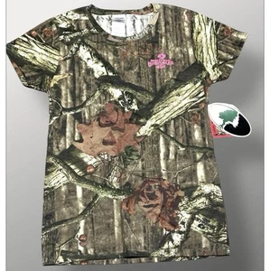 NEW Mossy Oak BreakUp Infinity Short Sleeve Camo Shirt Size Small Womens - Picture 1 of 8