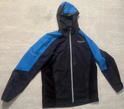 Amazon Lightweight Rain Shell Jacket Full Zip Reflective Lined Luly Yang Size L - Image 1 of 4