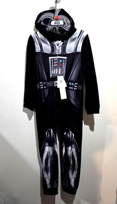 Star Wars DARTH VADER Niños Niños Una Pieza Traje Pijama Disfraz Capucha Talla 10 Nuevo con Etiquetas Foto 1 de 4