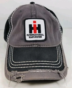 Vintage IH Logo International Harvester Distressed Trucker Hat - Picture 1 of 3
