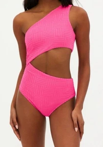 Beach Riot Celine One Piece Strawberry Moon Terry L PInk Cutout Swimsuit NWOT - Picture 1 of 10