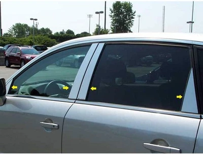 8pc. Luxury FX Chrome Pillar Post Trim for 2008-2009 Saturn Vue Foto 1 de 4