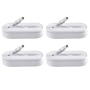 White 4X CCTV Security Camera BNC Cable 33ft Wired Cord Video Power Cable - Picture 1 of 7