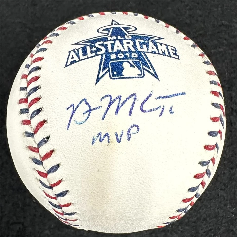 Brian McCann signed "MVP" 2010 ASG All Star Baseball autograph ~ Radtke - Image 1 of 3