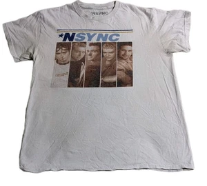 Camisa NSYNC Estilo Vintage Súper Suave Rota En Gráfico Envejecido Banda Talla Med - Imagen 1 de 6
