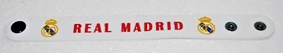 Real Madrid C.F. Pulsera Pulsera Goma Equipo Fútbol Fútbol NUEVO Foto 1 de 4