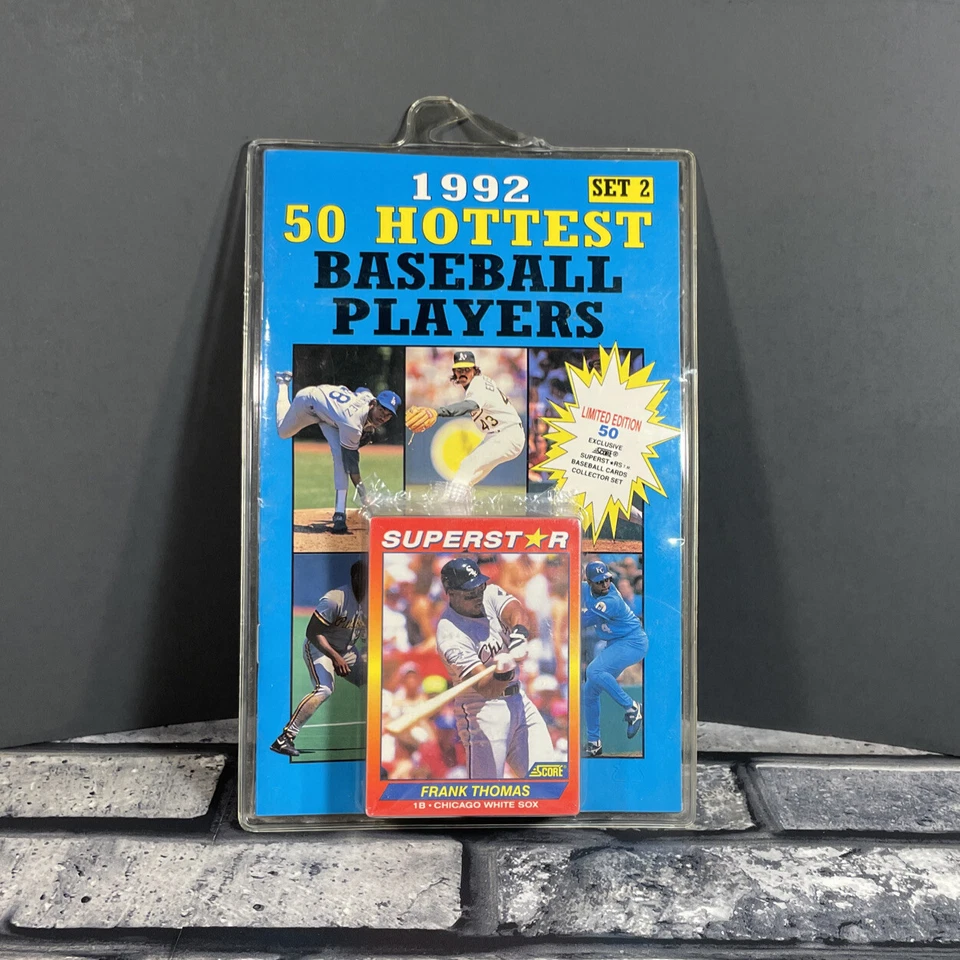 1992 50 Hottest Baseball Players Score Collector Cards Factory Set #2