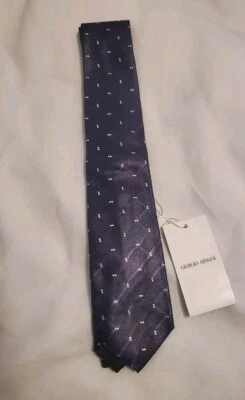 Jacquard Giorgio Armani T.F. corbata viola morada. Nuevo. 100 % seda, Italia Foto 1 de 4