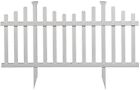 No Dig Gate Madison Garden Picket Fence Panel 30 X 56.5 Inch Vinyl Pack Of 2