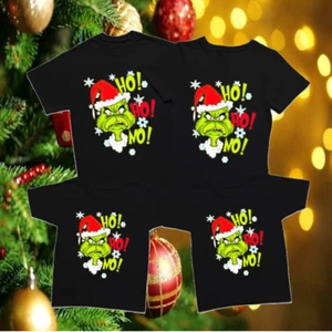 GRINCH hoho CHRISTMAS TSHIRTS & HOODIES 2024 matching pajama FOR ADULTS &YOUTH - Picture 1 of 3