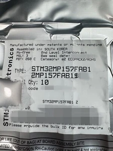 1pcs | STM32MP157FAB1 | STM | MPU | New | Free Shipping - Picture 1 of 1
