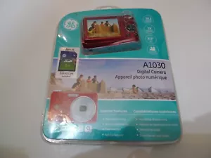 Brand NEW GE 10MP digital camera A1030 RED w/1GB SD 12 shooting modes SEALED NIB - Picture 1 of 5