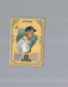 Greg Maddux Atlanta Braves 2004 Donruss Diamond Kings Jersey Bat Card 35/50