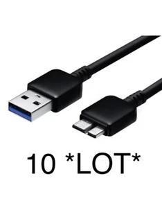 USB 3.0 Data Cable Cord 3ft Charger Charging Sync For Samsung Galaxy S5 Note3 US - Picture 1 of 6