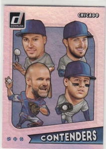 2020 Donruss Contenders JAVIER BAEZ/KRIS BRYANT/DAVID ROSS/ANTHONY RIZZO Cubs - Picture 1 of 2