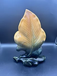 Hull Pottery Vintage Orange Medley Leaf Vase #100 Excellent Condition - Picture 1 of 7