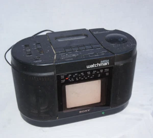 Sony Mega Watchman FD-555, TV non-working radio/cassette working, fast ship - Picture 1 of 8