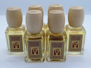 6 ENGLISH LEATHER COLOGNE SPLASH SPRAY FOR MEN BY DANA 0.6 FL OZ EA/3.6 TOT-NEW - Picture 1 of 2