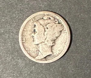 1919 Mercury Dime Mint Error - Picture 1 of 2
