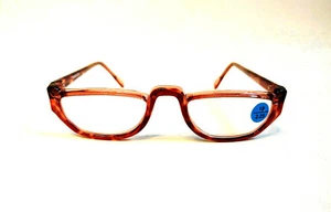 NUEVO CON ETIQUETAS Gafas de Lectura Vintage Años 90 Acetato Rectángulo Medio Marco +2.25 (R.Tortuga) - Imagen 1 de 4