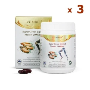 3 x Vitatree Super Green Lipped Mussel 20000mg 180 Capsules - Bild 1 von 1