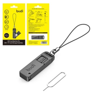 Anti-Lost Sim Card Tray TF Card Mobile Phone Eject Pin Storage Case*. - Zdjęcie 1 z 12