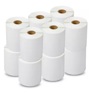12 Rotoli 4x6 Etichette Spedizione Termica Diretta 250 Etichette/Rotolo Commerciali per Zebra - Foto 1 di 22