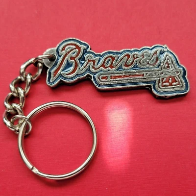 NOS Vintage Official 1992 Atlanta Braves Metal Keychain 220576G - Image 1 of 4