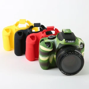 Silicone Rubber Body Case Protector Cover For Canon EOS 4000D Camera - Picture 1 of 18