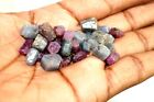 65Ct GIE Certified Untreated Rough Ruby & Sapphire Lot Natural Crystals Gemstone