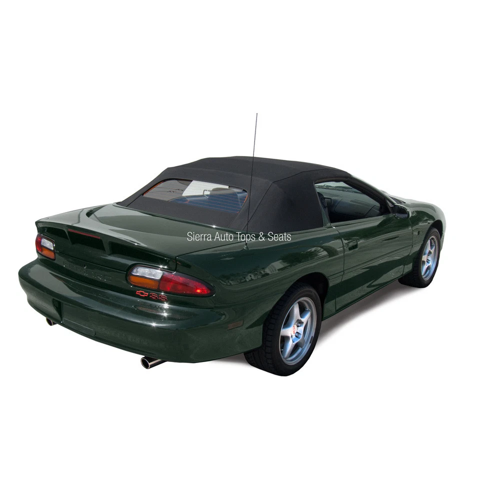 Chevy Camaro Convertible Soft Top, 1994-02, Glass Window, Cloth, Black — 第 1/4 张图片