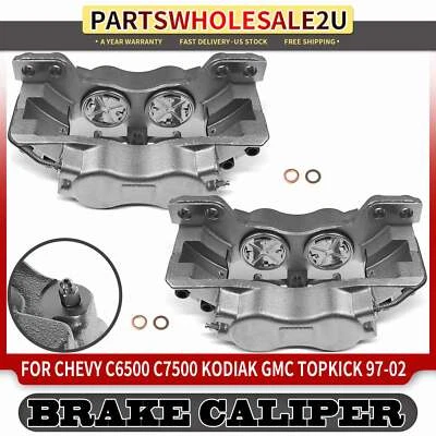 2x Rear Left & Right Brake Caliper for Chevy C60 C7000 Kodiak GMC C7500 Topkick - Image 1 of 4