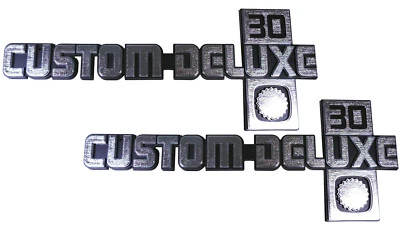 全新 定制 豪华 30 挡泥板 徽章 一对 适用于 81-88 雪佛兰 C30 K30 装饰零件 9913 — 第 1/4 张图片