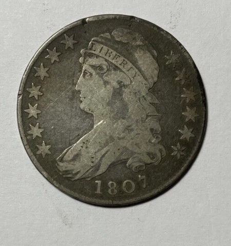 1807 Capped Bust Half Dollar Large Stars Choice Original Cover