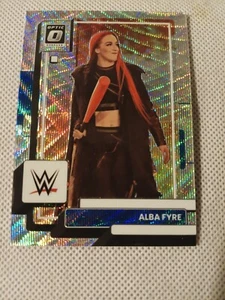 Tarjeta de lucha libre 2023 Alba Fyre Donruss Optic Silver Wave Prizm WWF WWE #372 - Imagen 1 de 2