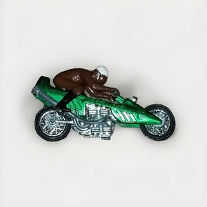 Vntg1971 Mattel Hot Wheels Rrrumblers Green Straight AwayW/Rider Brown Make Offr - Picture 1 of 6