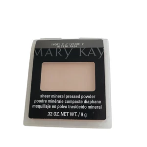 Mary Kay Sheer Mineral Pressed Powder Ivory 2 #015136 Full Size .32oz New - Picture 1 of 5
