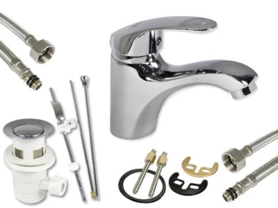 VETRINEINRETE Rubinetto monoforo lavabo miscelatore monocomando da bagno ottone cromato 52328