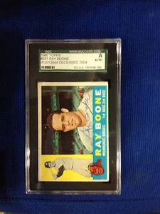 Autographed 1960 Topps Ray Boone Milwaukee Braves Card SGC Authenticated - Picture 1 of 1