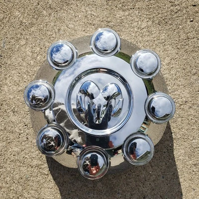 Chrome 8Lug Dodge Ram 1500 2500 3500 Wheel Center Cap 17" 52121450AA 2003 2013 a - Image 1 of 4