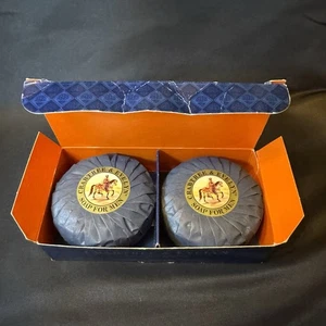 Jabón para hombre Crabtree & Evelyn vintage nuevo en stock 2 piezas 10,5 oz 1984 en caja original - Imagen 1 de 2