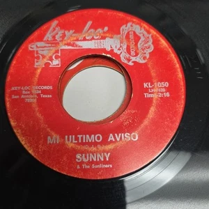 SUNNY & THE SUNLINERS Mil Abrazos / MI Ultimo Aviso KEY-LOC Records Vg+ Latin - Imagen 1 de 2