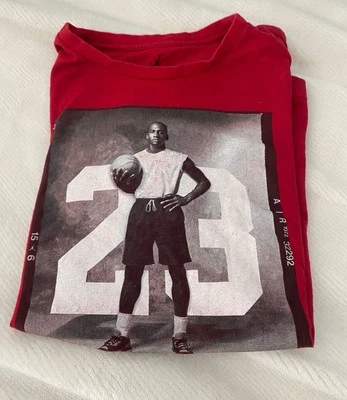 Camiseta Air Jordan Jumpman #23 85’ Foto Roja Juvenil XL Foto 1 de 2