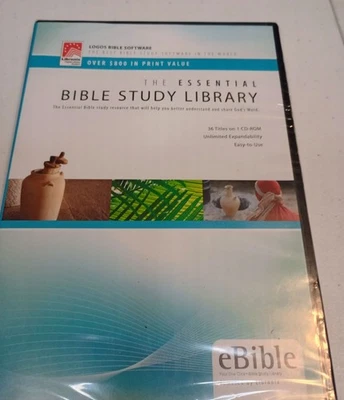 Logotipos Software Bíblico La Biblioteca Esencial de Estudio Bíblico CD ROM Thomas Nelson PC Foto 1 de 3