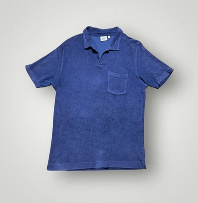 Hartford Azul Toalla Rizo Algodón Polo Manga Corta Informal Talla S/M Foto 1 de 4