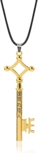FunBoat AOT Eren Jaeger Key Necklace - Shingeki No Erens - Gold - Picture 1 of 8