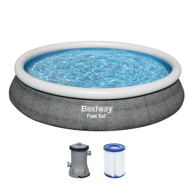 Aufstellpool Set robuster Gartenpool mit Filterpumpe  Pool Ø 457 x 84 cm - Bild 1 von 4