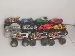 Hot Wheels Monster Jam  Lot Of 11 Good Mixture 1:64 Scale Lot - Picture 1 of 2